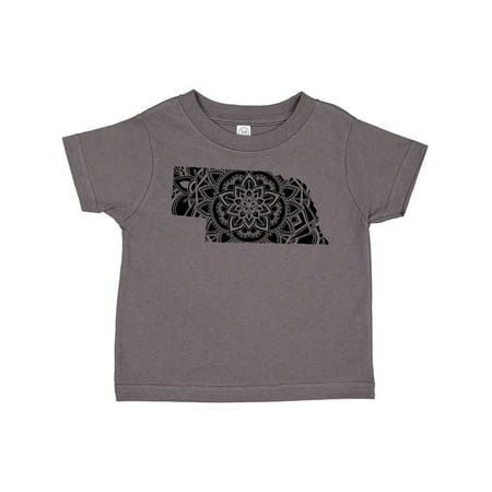 

Inktastic Nebraska Silhouette Mandala Gift Toddler Boy or Toddler Girl T-Shirt