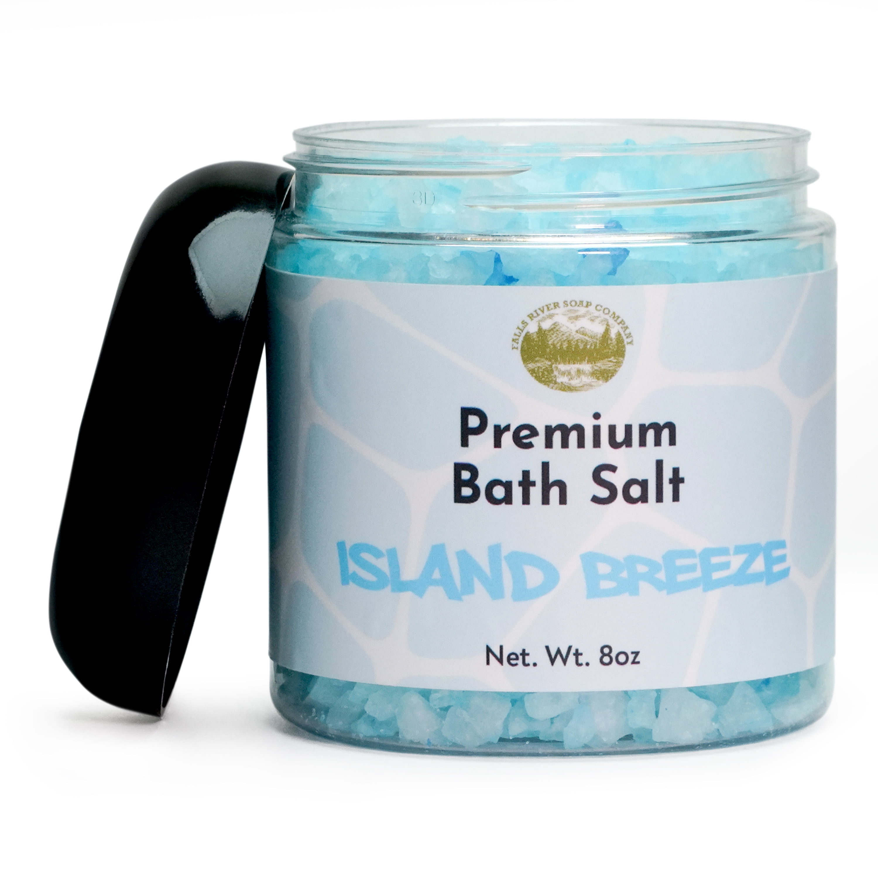 Island Breeze Salt Scrub 8oz Detox Bath Salt Body Scrub, Great as a
