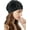 Floral Black, variant on Women Turban Beanie Hat with Flower Chemo Headwear Elastic Head Wrap Cap