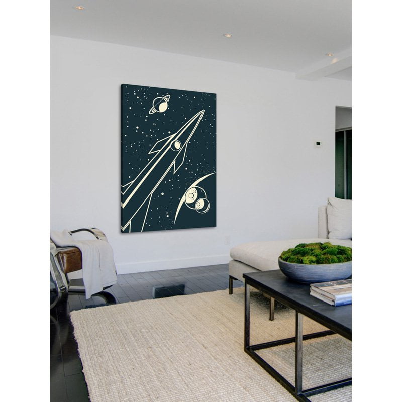 "Deep Space" Painting Print on Wrapped Canvas