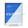 Mainstays 8.5x11 Front Loading Document Picture Frame, Black, Set of 3