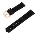 thumbnail image 4 of Correas de reloj de goma de silicona para deportes negros, correas de reloj duraderas impermeables, reemplazo 20 mm de jinwen Banda de reloj de goma de silicona, 4 of 8