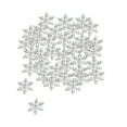 thumbnail image 1 of Adornos de confeti de copos de nieve BLESIY decoraciones navideñas plata, 1 of 8