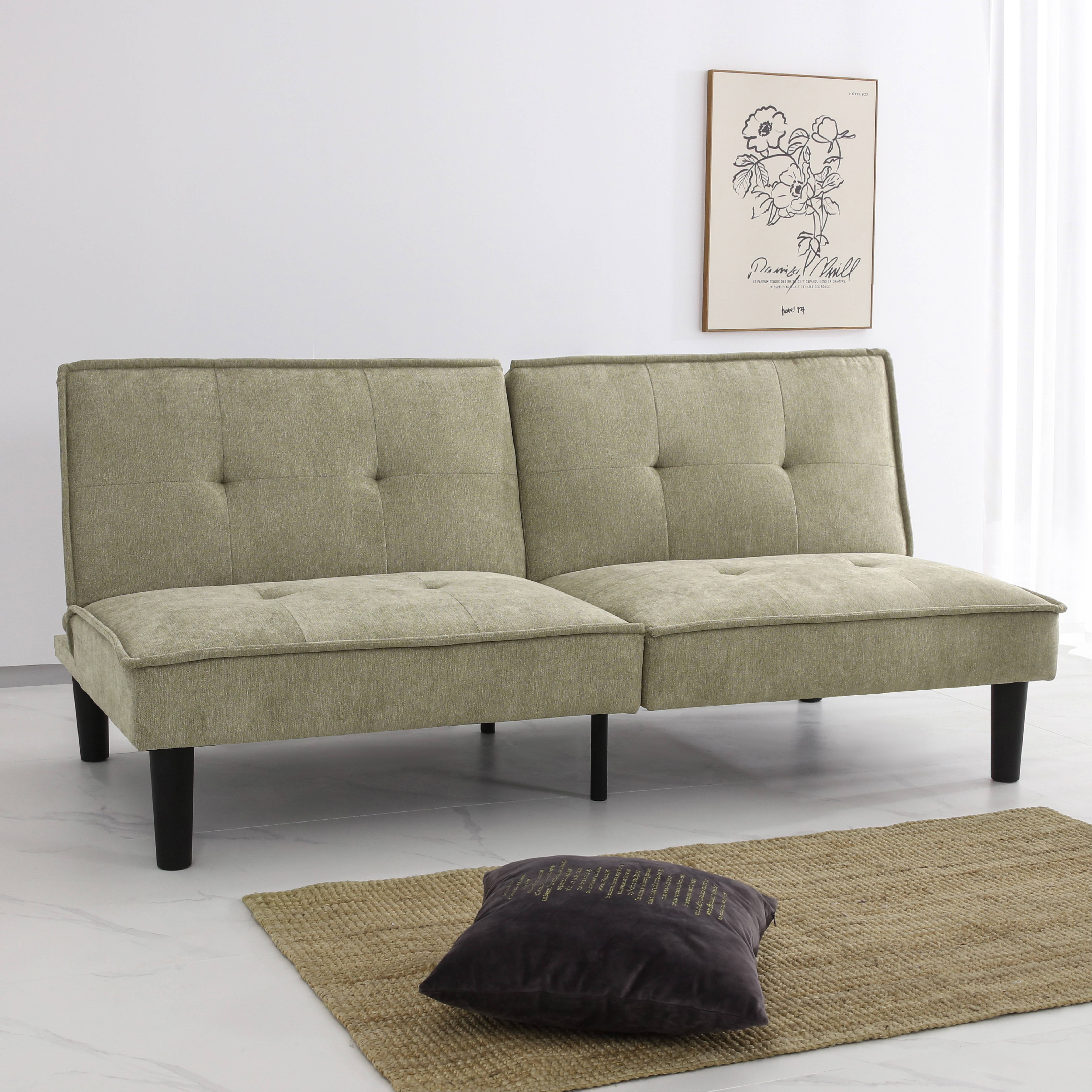 MLILY Convertible Futon Sofa Bed for Sleeper, Memory Foam Futon Couch