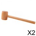 thumbnail image 1 of 2x Martillo De Madera Resistente A Mazo De Carpintero Martillo De Carpintería Portátil, 1 of 8