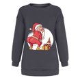 thumbnail image 4 of Navidad moda mujer casual manga larga impreso damas sudaderas tops Fridja ghj987+5119, 4 of 6