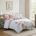 thumbnail image 7 of Benjara King Size 7 Piece Fabric Comforter Set with Floral Prints- Multicolor, 7 of 7
