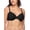 BLACK, variant on Women's Breathable Lightly Lined Underwire Easy Size T-Shirt Bra