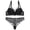 Black, variant on Bra Brief Sets Women’s Solid Color Fashion Thin Strap Lace Push Up Bra Thong Hollow Set Elegant Green 34B/75B