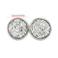 thumbnail image 2 of Boucles d'Oreilles en Acier Inoxydable 12mm Boucles d'Oreilles Bijoux Anti Boucles d'Oreilles Rendent Leur Sensibilité Fine Galvanoplastie Boucles d'Oreilles Rondes pour Mariage, 2 of 6