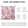 thumbnail image 5 of Qinduosi Pink Rabbit Monkeys Pillow Case Square Soft Pillowcase Throw Pillow Cover Home Decor for Living Room Sofa Car Cushion Cover, 5 of 5