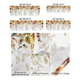 thumbnail image 3 of Kitchen Cafe Valance Curtain for Small Windows,Autumn Sunflower Eucalyptus Leaves Vines Rod Pocket Short Valances Farm Flower Art Window Treatment Panel for Living Room/Bedroom/Bathroom,60x18in, 3 of 9