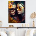 thumbnail image 2 of Designart Stylish Women Kissing I Canvas Wall Art, 2 of 5