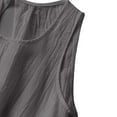 thumbnail image 5 of Bovemsi Women's Cotton Linen Camisole - Solid Color Pleated Sleeveless Vest, Versatile Outer/Inner Wear, Base Layer for Under Clothes, 5 of 7