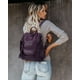 thumbnail image 3 of Mochila de viaje Uromee para mujer de piel vegana, 3 of 7