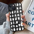 thumbnail image 5 of Compatible with iPhone 14 Case, Cute Ghost Case for Case Girls Women, Scratch-Resistant Shockproof Protective Cover 6.1 in - Clear Black, 5 of 5