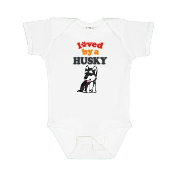 Inktastic Siberian Husky Dog Puppy Boys or Girls Baby Bodysuit