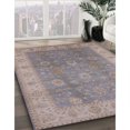 thumbnail image 2 of Ahgly Company Indoor Round Mid-Century Modern Rose Purple Oriental Area Rugs, 4' Round, 2 of 6