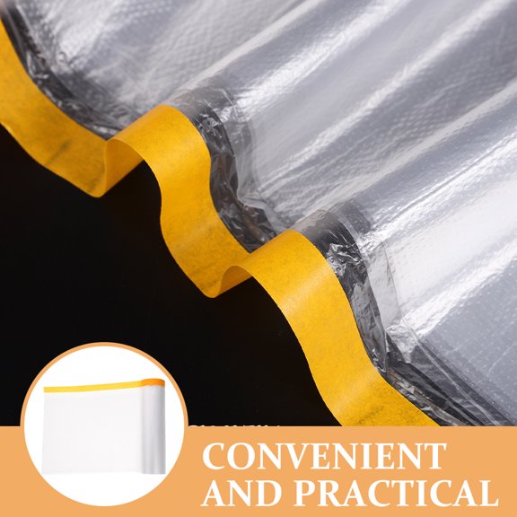 CIMAXIC Plastic Furniture Wrap in Transparent for Dustproof Use 1 Roll