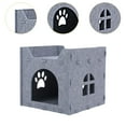 thumbnail image 6 of Bothyi Pet Cat Nest Cat Hideaway Cat Bed Snooze Removable Soft Self Warming Indoor Felt, 6 of 8