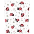 thumbnail image 6 of Ladybug Cute Ladybird Throw Blanket Super Soft Warm Bed Blankets for Couch Bedroom Sofa Office Car, All Season Cozy Flannel Plush Blanket for Girls Boys Adults, 60"X50", 6 of 6