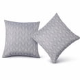 thumbnail image 5 of 18x18 Inch 2 Pack Outdoor Throw Pillows,Waterproof & Fade-Resistant Patio Cushions for Bed,Couch,Sofa and Patio Furniture-Soft & Comfortable Decorative Pillow Covers,Gray, 5 of 8