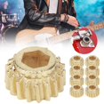 thumbnail image 4 of Pegs Keys Gear, Excellent Texture Tuning Pegs Keys, For Home Bass Guitar Ukulele Instruments Golden 9Pcs, 4 of 8