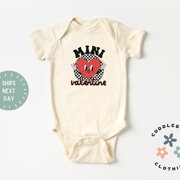 My First Valentines Day Baby Bodysuit, Mini Valentine Baby, First Valentines Day, New Grandbaby , New baby