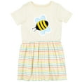 thumbnail image 3 of Inktastic Bumble Bee Girls Toddler Dress, 3 of 5