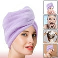 thumbnail image 4 of 4-Pack Express Hair Wrap Towelettes Microfiber Bandanas Wet Hair Wrap Towelettes Quick Dry, 4 of 5