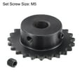 thumbnail image 3 of Uxcell Teeth Chain Sprocket Carbon Steel, with Set Screws 10mm, 3 of 6