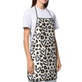 thumbnail image 4 of Pofeuu Heart Leopard Print Aprons with Pockets, Cute Aprons for Kitchen, Cooking, Server, Barber, Chef Apron, 4 of 7