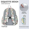 thumbnail image 5 of Jack Russell Terrier Dog and Flower Backpack for School,Cute School Bag,Schoolbag with Adjustable Shoulder Straps & Padded Back,13.4"x11"x4.7", 5 of 6