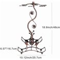 thumbnail image 2 of LAICAIW Wine Rack and Wine Glass Holder-Hold 4 Wine Bottles and 6 Glasses-Perfect for Home Kitchen Decor & Kitchen Storage Rack, 2 of 6