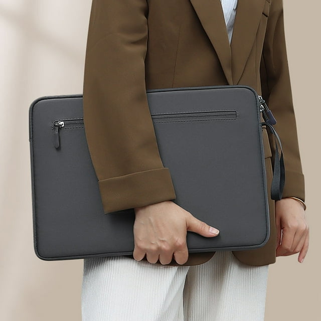 Rbaofujie Laptop and Tablet Bag 14.1-15.4 Inches Universal Double-layer Storage Shockproof and Not Afraid Of Scratches Waterproofs Computer Bag