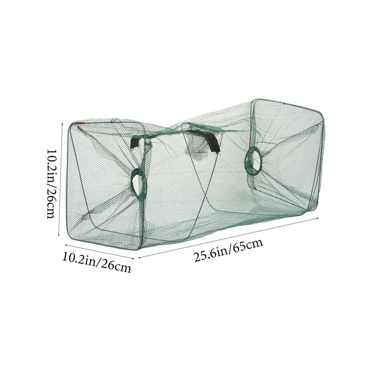 Foldable Fishing Storage Cage Nylon Fishing Net Cage Shrimp Catcher Net