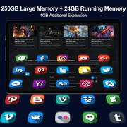 Android 16 Tablet,256GB ROM 24GB RAM,10inch Tablet,5G WiFi, Octa-Core, Dual Camera, GPS, BT 5.0,1TB Expand,FHD IPS,Incell Touch Screen,8000mAh, Face Unlock,Tablet with Keyboard