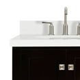 thumbnail image 5 of Ariel Cambridge 37 In. Left Offset Oval Sink Vanity With White Quartz Countertop In Espresso, 5 of 10