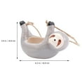 thumbnail image 2 of 2pcs Sloth Ceramic Hanging Planter Succulent Holder Wall Mounted Flower Pot, 2 of 6