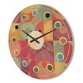 thumbnail image 3 of Designart 'Retro Geometric Minimal I' Mid-Century Modern Wood Wall Clock, 3 of 5