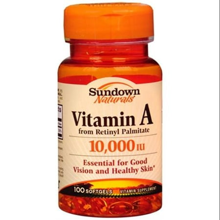 Sundown Vitamine A 10 000 UI gélules 100 gélules (pack de 4)