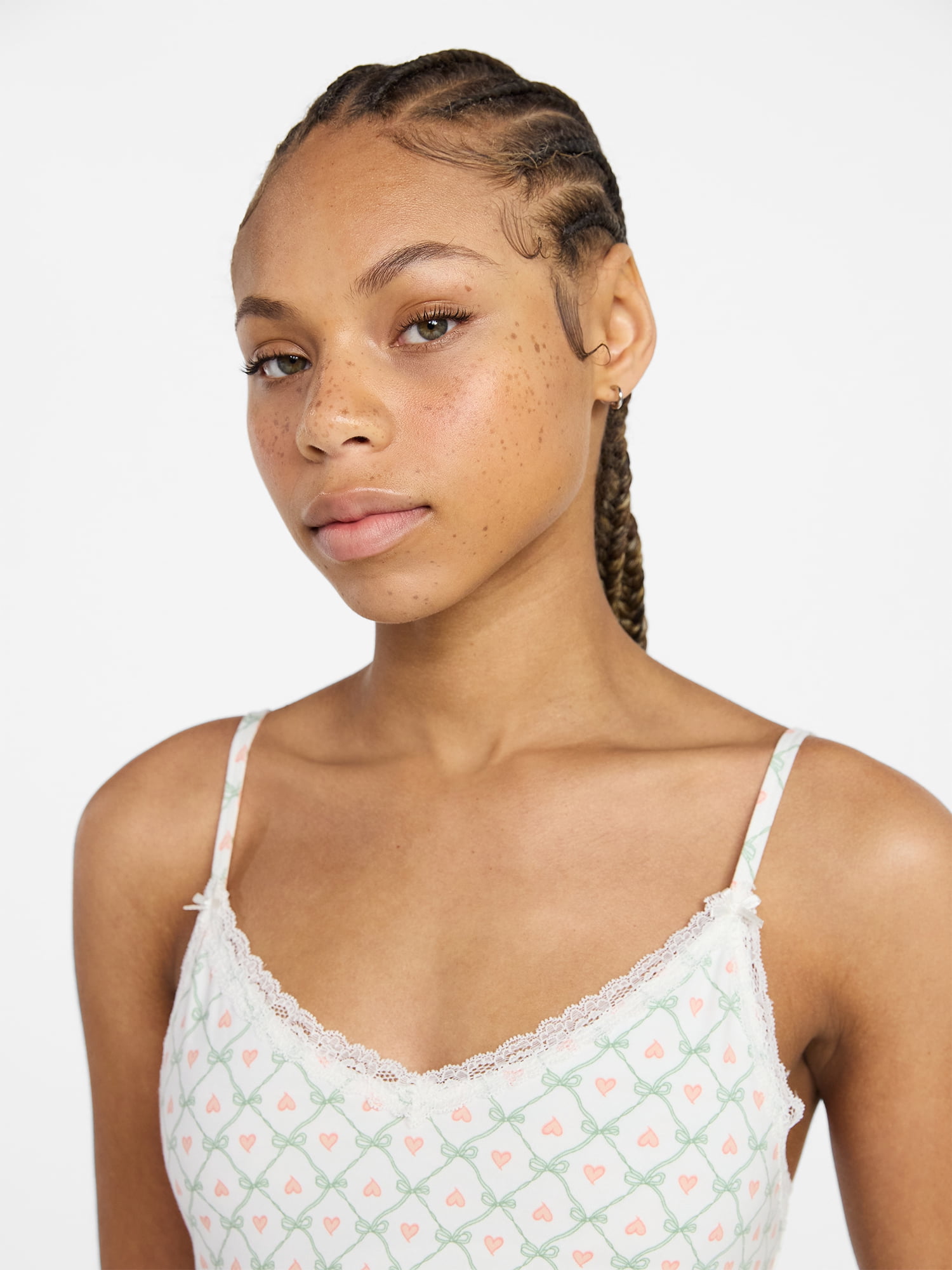 No Boundaries Lace Cami and Shorts Sleep Set, 2-Piece, Women's XXS-3X
