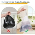 thumbnail image 6 of 4 Gallon Trash Bags with Drawstring, 480 Pcs Extra Thick Leak-Proof Garbage Bags Semi-Transparent 0.4 Mil HDPE Unscented Garbage Liners for Small Trash Can, Bedroom, Bathroom, Kitchen, Office, Car, 6 of 7
