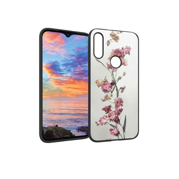 Compatible with Moto E 2020 Phone Case, Floral-20 Case Men Women, Flexible Silicone Shockproof Case for Moto E 2020