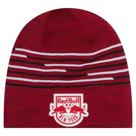 Men s New Era Red New York Red Bulls 2026 Kickoff Knit Beanie