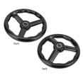 thumbnail image 4 of Black Bakelite 250 x 25mm 3-spoke non-slip lathe handwheel with handle for machine tool, 4 of 4