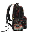thumbnail image 3 of Balery Glitch Screaming Skull Mochila Escolar Impresa, Mochila Ligera para Viajes Casual, Mochila Duradera y Cómoda Multifuncional, Mochila para Laptop-One Size, 3 of 5