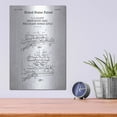 thumbnail image 4 of Luxe Metal Art 'Scope mount base Blueprint Patent White' Acrylic Glass Wall Art, 12"x16", 4 of 9