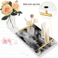 thumbnail image 4 of Iauyy Modern Square Bathroom Tray with Handles - Acrylic & Aluminum Alloy Vanity Countertop Organizer ，Punk Effect, 4 of 7