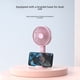 thumbnail image 1 of Ventilador pequeño portátil de escritorio con carga USB, soporte para teléfono móvil, mini ventilador pequeño silencioso portátil, 1 of 4